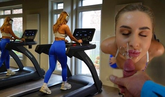 Только заехал в новую квартиру и уже трахаю спортивную соседку