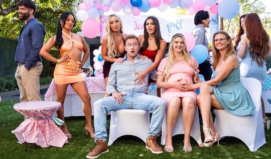 Беременная жена устроила гендер пати для своего мужа