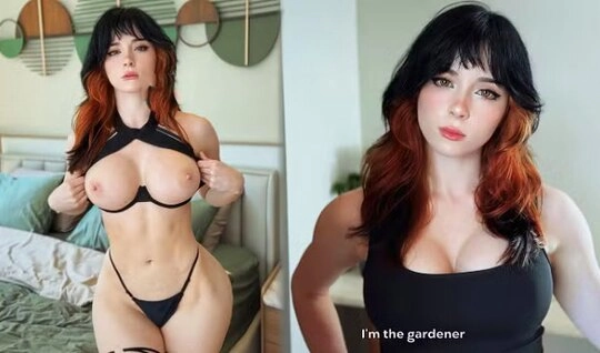 Садовник вместо подрезки кустов прочистил влажную дырочку хозяйки